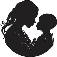 incondicional cuidado madres día emblema nutriendo momentos logo de maternidad vector