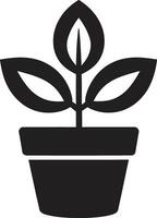 frondoso legado emblemático planta icono lozano vida logo vector icono