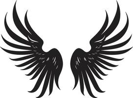 Heavenly Halo Wings Logo Design Serene Seraph Iconic Angel Emblem vector
