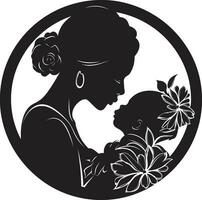 Endless Devotion Logo Vector Emblem Heartfelt Harmony Mothers Day Icon