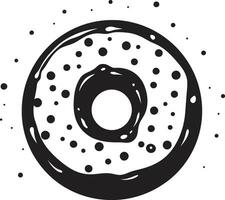 Decadent Circles Donut Logo Vector Flavorful Fantasy Emblematic Design