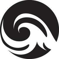 Serene Swell Minimalist Wave Icon Vector Aqua Arc Water Wave Logo Design