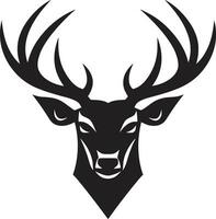 Graceful Stag Modern Deer Head Logo Design Wildlife Majesty Deer Head Vector Icon