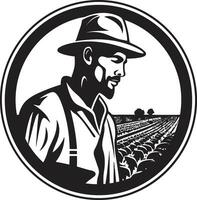 agronomía arte agricultura logo diseño vector alquería icono agricultura icono vector