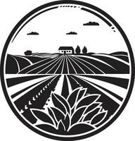cosecha matices agricultura logo vector gráfico agrario legado agricultura vector emblema