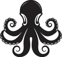 Cephalopod Creativity Logo Vector Icon Aquatic Allure Octopus Emblem Design