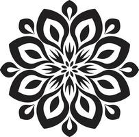 armonía aureola mandala diseño emblema sereno simetría emblemático mandala vector