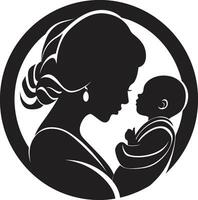 incondicional cuidado madres día vector nutriendo momentos logo de maternidad
