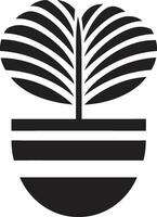 Botanic Brilliance Logo Vector Icon Verdant Visions Plant Emblem Design