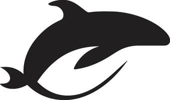 Coastal Cadence Whale Emblem Design Wave Whisperer Iconic Whale Vector