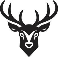 Majestic Wilderness Deer Head Vector Art Wilderness Elegance Deer Head Icon Design