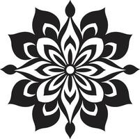 tranquilo tondo emblemático mandala icono armonía aureola mandala logo diseño vector