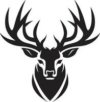 Natures Emblem Deer Head Logo Vector Design Stag Symbolism Deer Head Iconic Symbol