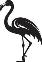 Tropical Grace Flamingo Logo Design Vector Fuchsia Flight Flamingo Bird Vector Icon