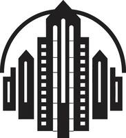 Prime Properties Iconic Estate Emblem Metro Matrix Real Estate Logo Vector