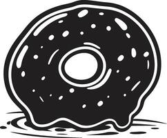 pastoso deleite logo vector icono dulce remolinos rosquilla emblema diseño