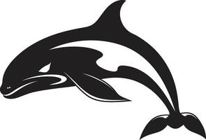 Coastal Cadence Whale Emblem Design Wave Whisperer Iconic Whale Vector