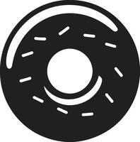 Confectionery Charisma Iconic Donut Vector Glazed Goodness Donut Logo Design