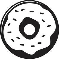 tentador trata rosquilla icono vector azucarado sensación rosquilla logo diseño