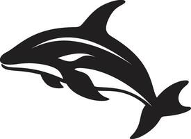 Coastal Cadence Whale Emblem Design Wave Whisperer Iconic Whale Vector