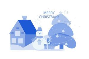 Christmas Day Illustration concept on white background vector