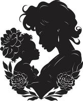 Eternal Bond Emblem of Mothers Day Cherished Connection Iconic Design vector