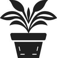 Sustainable Splendor Emblematic Plant Icon Eco Enchantment Logo Vector Icon