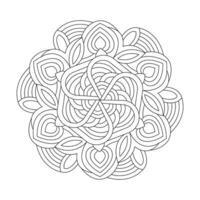 Mandala Mindfulness coloring book design vector file