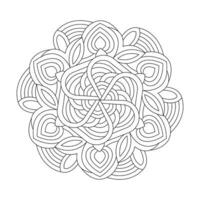 Mandala Mindfulness coloring book design vector file