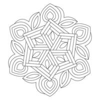 Unity Adult coloring book Mandala design vector file