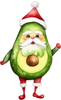 ai gegenereerd een schattig avocado waterverf schilderen. ai-gegenereerd. png