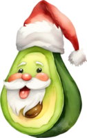 ai gegenereerd een schattig avocado waterverf schilderen. ai-gegenereerd. png