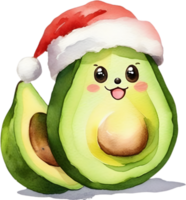 ai gegenereerd een schattig avocado waterverf schilderen. ai-gegenereerd. png