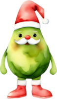 ai gegenereerd een schattig avocado waterverf schilderen. ai-gegenereerd. png