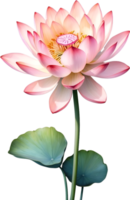 ai generiert Aquarell Lotus Blume. KI-generiert. png