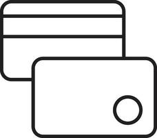 Debit payment icon. Atm card vector icon