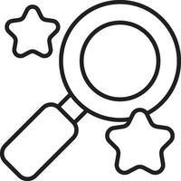 Search Icon. Magnifying glass icon vector