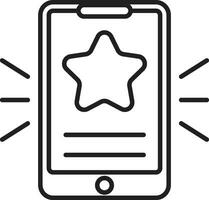 Rating Star icon. Customer review rating concept vector