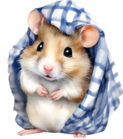 AI generated A cute Hamster in the keffiyeh. png