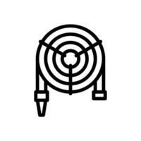 Garden hose icon for watering the garden vector