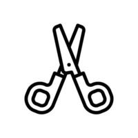 Scissors icon for cutting tools vector