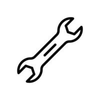 Wrench icon for repair tool vector