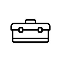 Toolbox icon for storing carpentry and repair tools vector