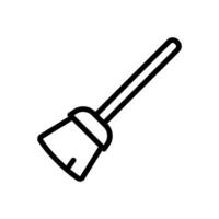 Broom icon for cleaning tool vector