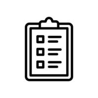 The clipboard icon contains a list of tasks vector