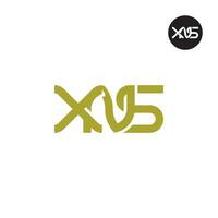 Letter XNS Monogram Logo Design vector