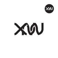 Letter XNN Monogram Logo Design vector