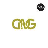 letra qng monograma logo diseño vector