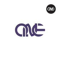 Letter QNE Monogram Logo Design vector