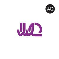 letra jwq monograma logo diseño vector